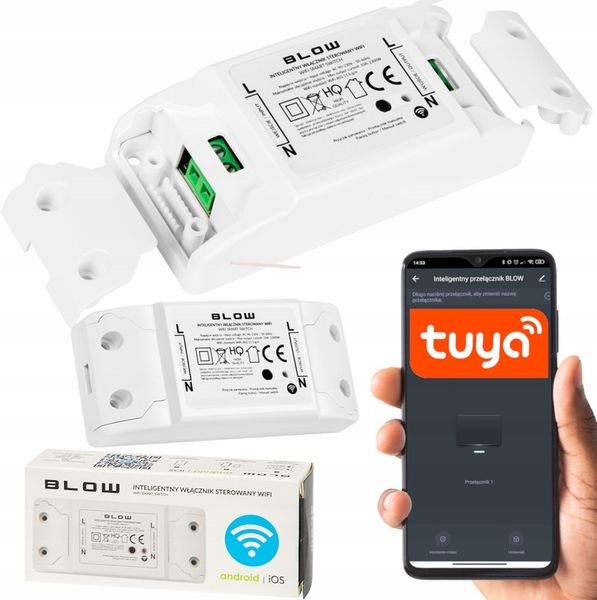 INTELIGENTNY PRZEKAŹNIK PRZEŁĄCZNIK WŁĄCZNIK WiFi SMART TUYA IOS ANDROID zdjęcie 1
