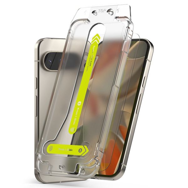 szkło hartowane ringke easy slide 2-pack google pixel 9 / 9 pro clear zdjęcie 2