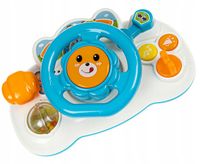 INTERAKTYWNA KIEROWNICA EDUKACYJNA DLA DZIECI KLAKSON DŹWIĘKI ŚWIATŁA