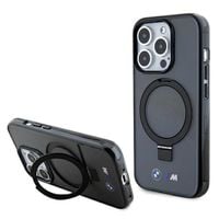 bmw bmhmp15lursk iphone 15 pro 6.1 czarny/black hardcase ring stand m