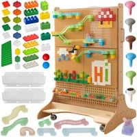 MASTERKIDZ Drewniana Tablica STEM Wolnostojąca + Akcesoria