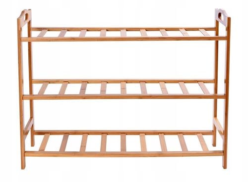 STOJAK NA BUTY OBUWIE REGAŁ PÓŁKA SZAFKA DO PRZEDPOKOJU BAMBUSOWA na Arena.pl