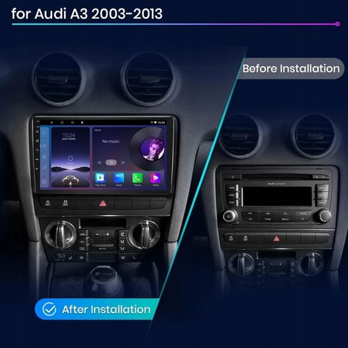 RADIO 2 DIN ANDROID 13 Audi A3 8P 2003-2013 ANDROID AUTO CARPLAY 2GB/64GB na Arena.pl