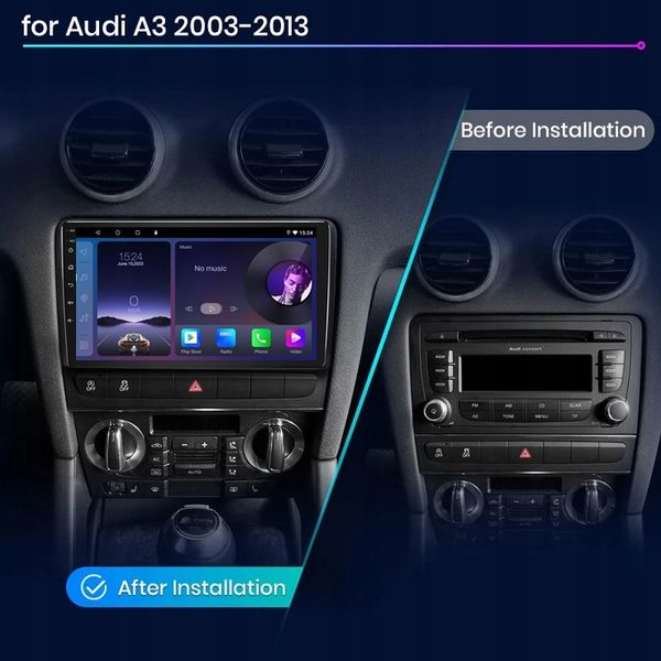 RADIO 2 DIN ANDROID 13 Audi A3 8P 2003-2013 ANDROID AUTO CARPLAY 2GB/64GB zdjęcie 10