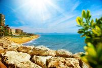 FOTOTAPETA KRAJOBRAZ SKARPA MORZE PLAŻA OCEAN