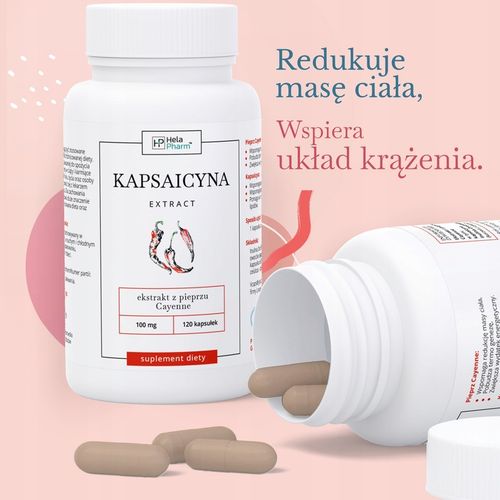 KAPSAICYNA EKSTRAKT 10mg ODCHUDZANIE 120 kaps na Arena.pl