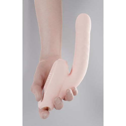 qingnan no.7 thrusting vibrator with  suction pink na Arena.pl