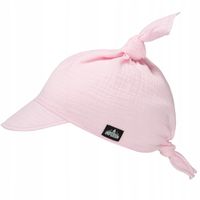 Chustka z daszkiem muślinowa Pudrowy Róż