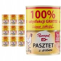 Pamapol Pasztet z drobiem 390 g x 10 sztuk