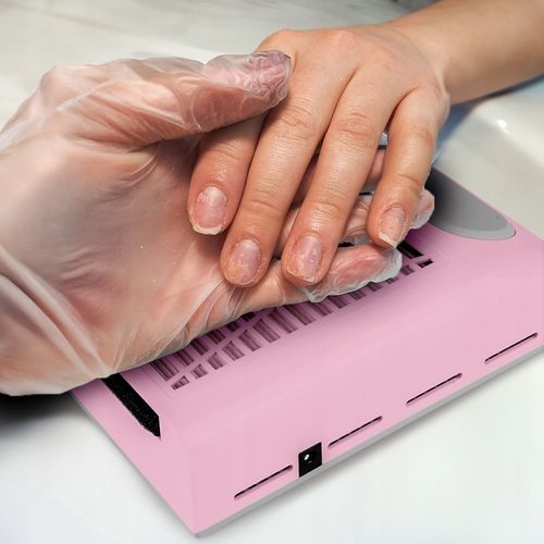 POCHŁANIACZ PYŁU DO PAZNOKCI BEZWORKOWY KASETOWY FILTR 80W RÓŻOWY na Arena.pl