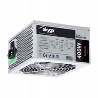 Akyga AK-B1-400 Zasilacz ATX 400W PPFC P4 3x SATA 2x Molex FAN 12cm