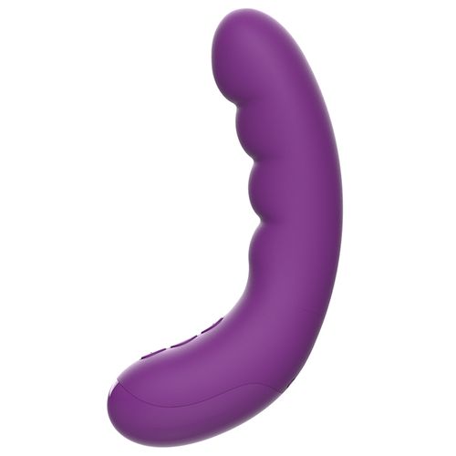 wibrator z silikonu,  fioletowy. kształt umożliwiający intensywną s na Arena.pl
