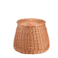 Pufa kosz na zabawki wiklinowy kosz na pranie Ø30/40 H33 cm