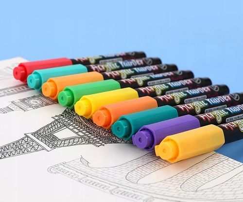 Pisaki Flamastry Mazaki AKRYLOWE 12szt (C025) na Arena.pl