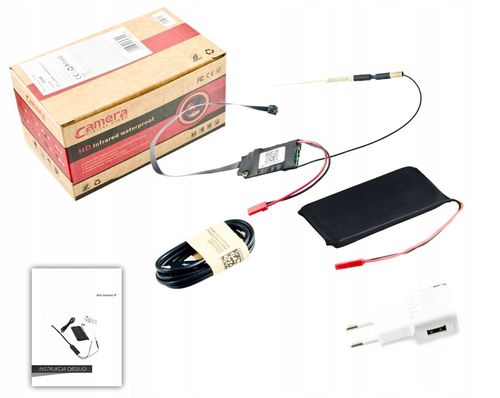UKRYTA MINI KAMERA IP WiFi FULL HD ANDROID IOS DET na Arena.pl