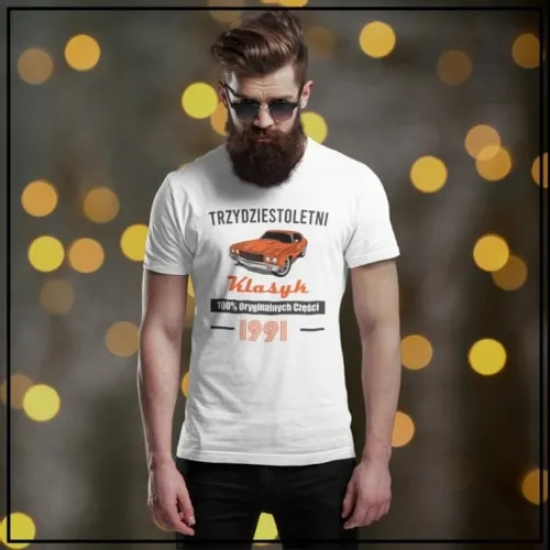 PREZENT NA 30 40 50 60 70 URODZINY DLA TATY FACETA MĘSKA KOSZULKA KLASYK na Arena.pl