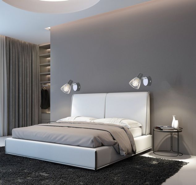 Modo kinkiet 1x40W E14 czarny+chrom zdjęcie 6