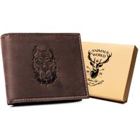 duży, skórzany portfel męski - always wild