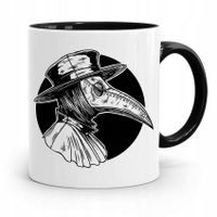 Kubek Czarny Dla Doktora Lekarza Medyka Plaga Z Nadrukiem Ze Zdjęciem