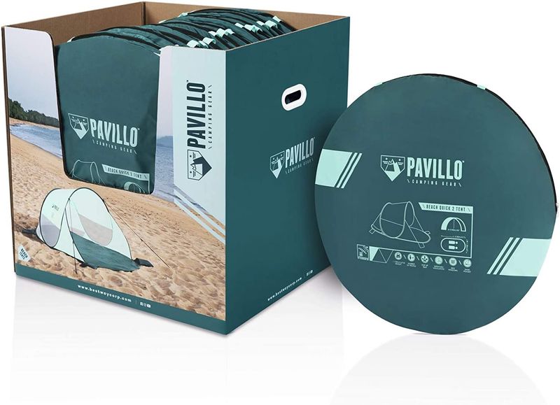 NAMIOT PLAŻOWY BESTWAY samorozgładający, 2m x 1,2m zdjęcie 2