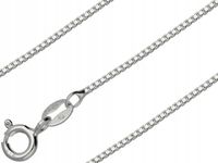 Łańcuszek srebrny kostka 45cm 1mm 925