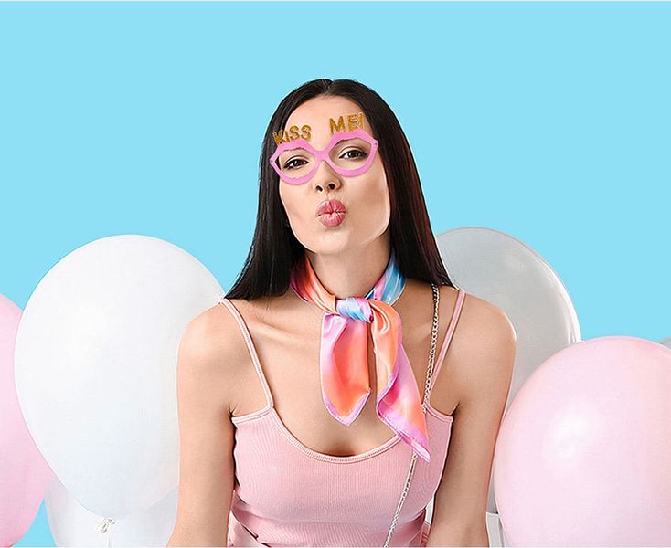 Okulary imprezowe Kiss Me zdjęcie 2
