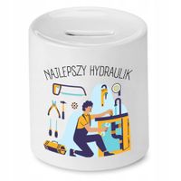 Skarbonka Dla Hydraulika Najlepszy Hydraulik Z Nadrukiem Ze Zdjęciem