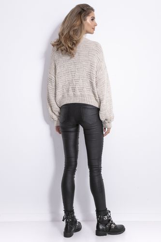 Sweter F835 Beż melanż S/M na Arena.pl