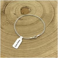 PIĘKNA SREBRNA BRANSOLETKA DAMSKA BISMARK 18cm/2mm PREZENT DLA DZIEWCZYNKI