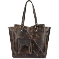 duża torebka damska ambra wild tiger - brązowa