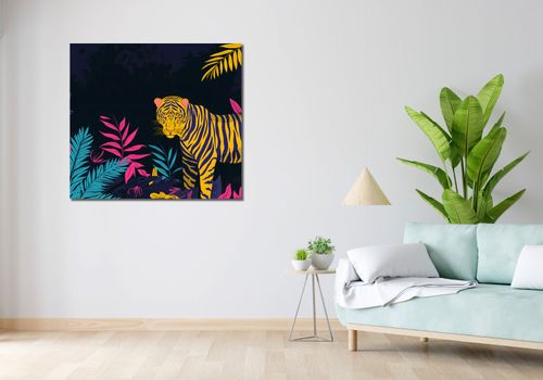 Obraz 100x90cm Tygrys w Rozdarciu na Arena.pl