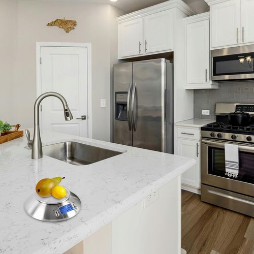 DOKŁADNA WAGA KUCHENNA Z TERMOMETR ELEKTRONICZNA Z MISKĄ 1G-5KG INOX na Arena.pl