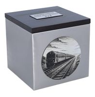 Urna pogrzebowa z pociągiem Tabliczka / Tak