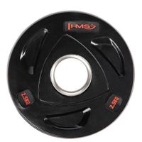 Talerz olimpijski ogumowany czarny TOX02 HMS 2,5 kg