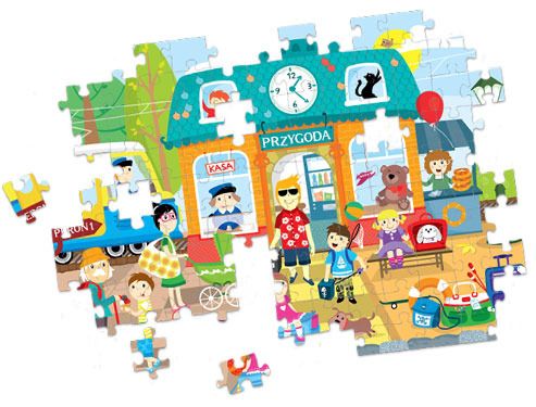CzuCzu Mini puzzle STACJA PRZYGODA 5+ na Arena.pl