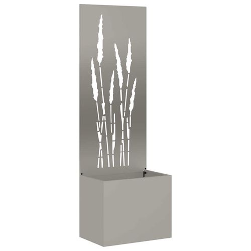 Donica ogrodowa z dekoracyjną płytą Rdzawy 50 x 140 cm na Arena.pl