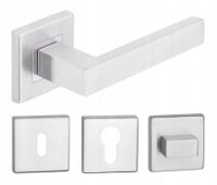 KLAMKA DRZWIOWA TOPAZ NIERDZEWNA KOMPLET ROZET