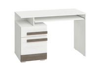 Biurko 1D1SZ 119 cm Sosna Śnieżna + Bodega Szara BLINKA ML