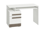 Biurko 1D1SZ 119 cm Sosna Śnieżna + Bodega Szara BLINKA ML