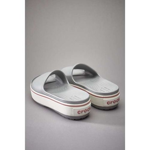 Crocs CROCBAND PLATFORM SLIDE 04M LIGHT GREY ROSE M5 na Arena.pl