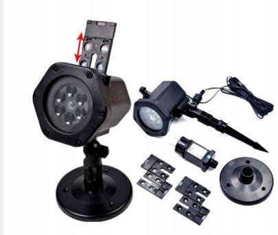 WODOODPORNY PROJEKTOR LEDOWY OGRODOWY REFLEKTOR IP65 + 12 SLAJDÓW zdjęcie 5