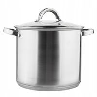 Garnek z pokrywką wysoki 22 cm stalowy indukcja gaz Altom Design Fabio 7 l