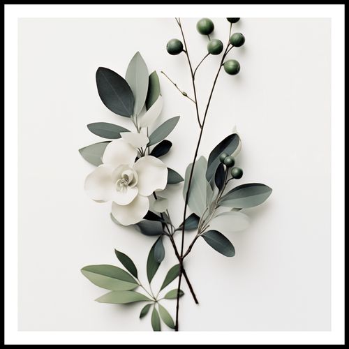 Plakat 70x70cm Papierowy Kwiat na Arena.pl