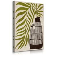 Obraz Do Sypialni Liście Palmowe Martwa Natura Styl Boho 60cm x 90cm