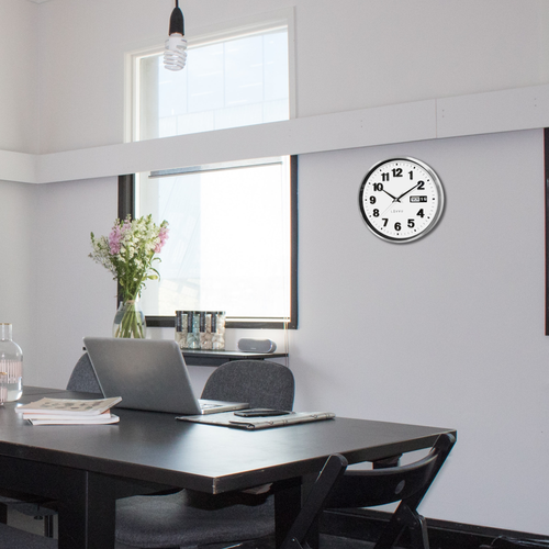 Zegar metalowy z datą DATE METAL na Arena.pl