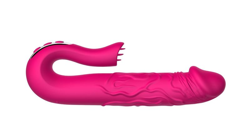 Realistic Tongue Stimulating Dildo Vibrator zdjęcie 7