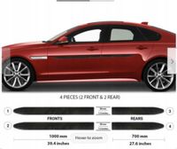 Jaguar XF 2016+ Listwy CZARNE Boczne Drzwi