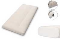 Materac 90x200 Bawełniany - Pascall Futon Medium Natural - Ecru
