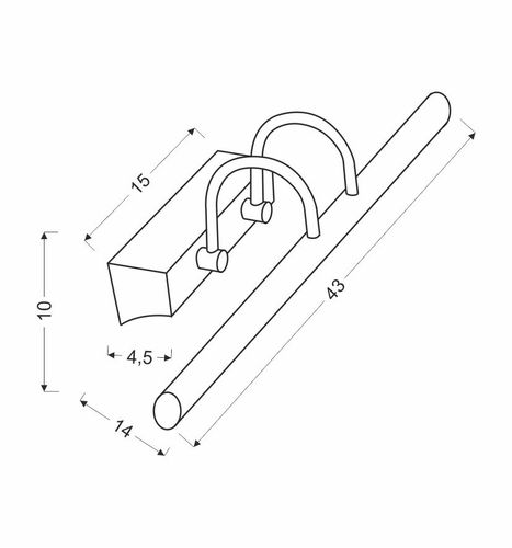 Linea kinkiet 5W LED chrom na Arena.pl