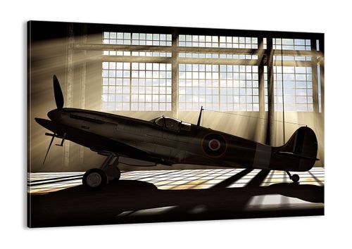 Obraz Na Płótnie - Samolot Hangar - 100X70 Cm - Aa100X70-2969 na Arena.pl
